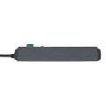 BRENNENSTUHL produžni kabl sa prekidačem i zaštitom, 3 utičnice,1,5m,1.5mm2 ,crni