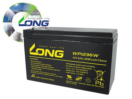 Long VRLA baterija, 12V, 9000mAh, WP1236W