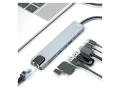XO adapter, 8in1, 2XUSB/HDMI/USB-C/RJ45/SD
