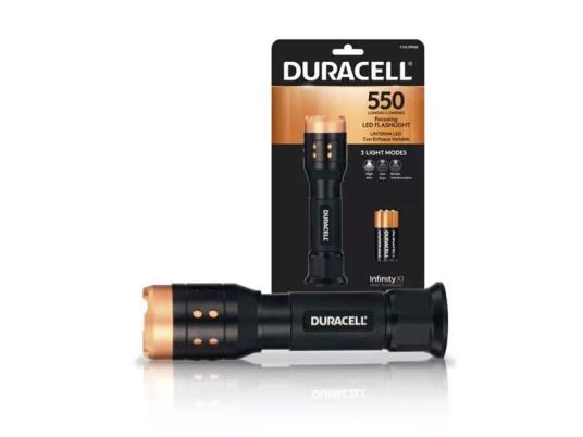 Duracell LED lampa Aluminium DF550SE +3AAA IPX4 (550 lumena)