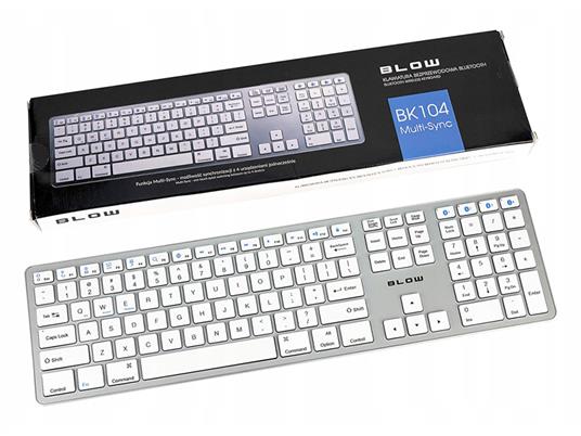 Blow tastatura bluetooth 3.0, Multi-sync, bela BK104