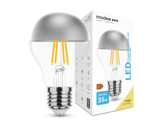 Modee Lighting LED sijalica filament A60 4W E27 2700K Silver Top (400 lumena)