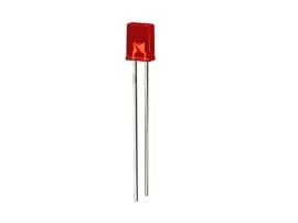 LED difuzna dioda, 2x5mm, 2,1V, crvena