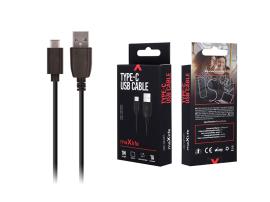 Maxlife kabl USB-TYPE C, 1m, 1A, crni