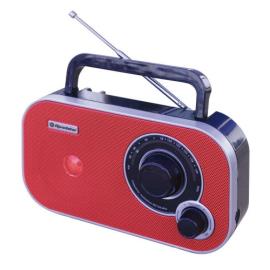 Roadstar radio, tranzistor, crveni