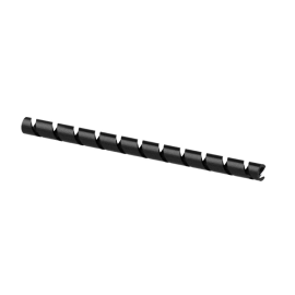 Spiralni organizator kablova, PVC, 7,5-60mm, crni, 10m