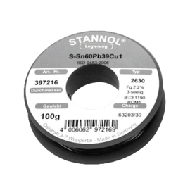 Stannol tinol žica, 1mm, 100g, Sn60Pb39Cu1,22