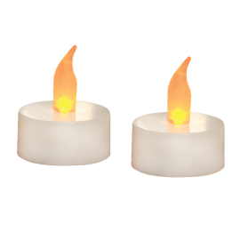 Ukrasna sveća, bela, 1xLED, 2kom