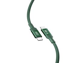 XO kabl USB-C - USB-C NB-Q168 PD 1,0m, 100W zeleni