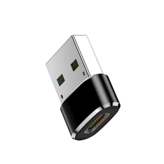 TelForce adapter Type-C to USB, crni