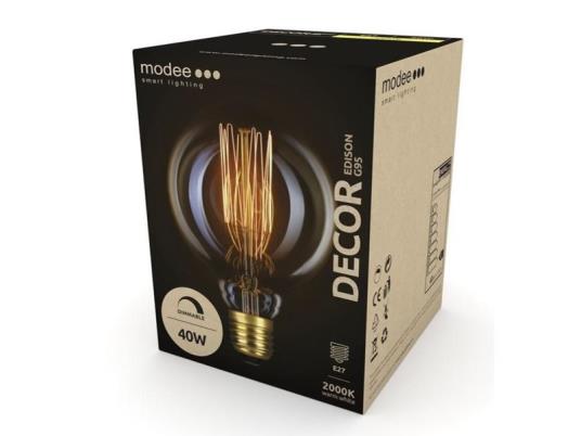 Modee Lighting sijalica Decor Edison 40W E27, G95, 2000K